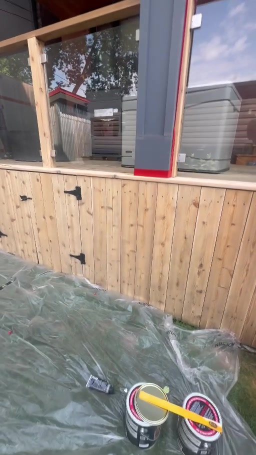 Wood surface during project preparation